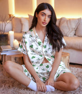 Martini satin pajama set view 6